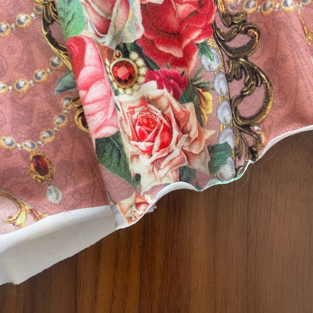Floral Pink Gothic Camisole Top - Picture 3 of 7